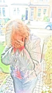 Connie had her head in her hands.